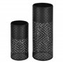 [en.casa] Ensemble de 2 Supports de Plantes Lot Pots de Fleur Set Cache-Pot Ensemble Bacs à Fleurs Vases Métal Tailles Différent