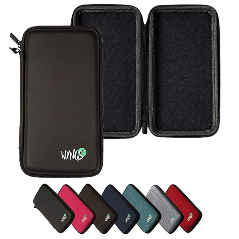 WYNGS étui de protection noir compatible avec la calculatrice scientifique Casio FX-82 DE Plus/Casio FX-82DE X ClassWiz