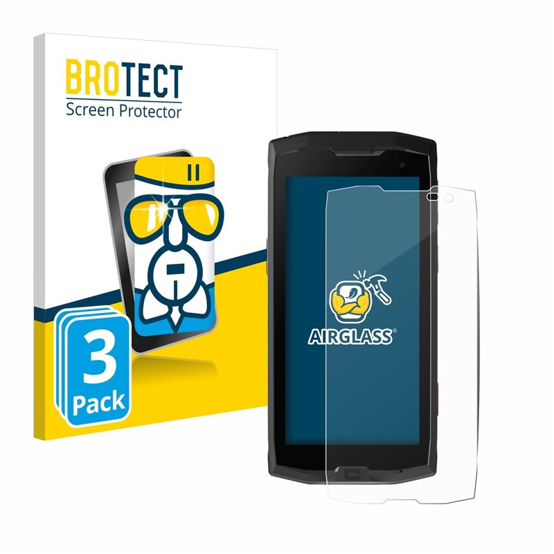 brotect Protection Écran Verre pour Crosscall Core M4 (3 Pièces) Film Protecteur Vitre 9H [Anti-Rayures, Transparent]