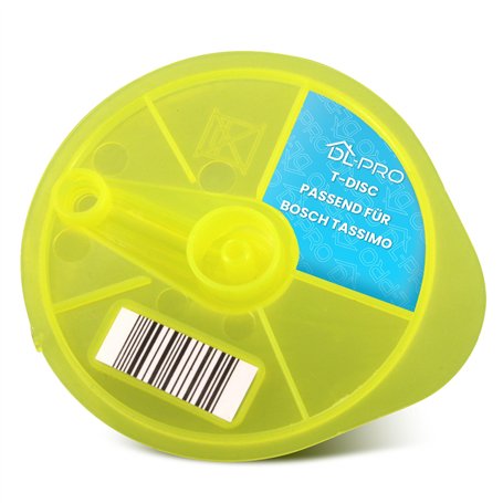 DL-pro Disque de nettoyage T-Disc jaune pour Bosch Siemens 17001490 00576836 compatible avec Tassimo la machine à café à capsule