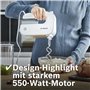 Bosch Electroménager - MFQ4075DE - Batteur à main Styline, 550 watts, Blanc/Gris