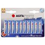 AgfaPhoto 70132 Pack de 10 Piles Mignon AA