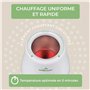 Chauffe-huile de massage avec carafe en verre, chauffe agréablement l’huile en seulement 5 minutes, chauffage en continu de 0 à 
