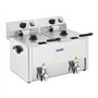 Royal Catering Friteuse Électrique De Restaurant Double Cuve Vidange Professionnelle RCEF 13D-EGO (2 x 3 250 W