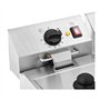 Royal Catering Friteuse Électrique De Restaurant Double Cuve Vidange Professionnelle RCEF 13D-EGO (2 x 3 250 W, 2 x 13 l, 2 Ther