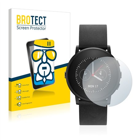 brotect Protection Écran Verre pour Pebble Time Round Film Protecteur Vitre 9H [Anti-Rayures