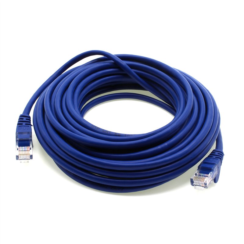 Image secondaire de 1aTTack.de Câble Réseau Cat6 Cat 6-5x 3.0m - RJ45 Ethernet LAN DSL Routeur Modem - Bleu