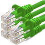 1aTTack.de Câble Réseau Cat6 Cat 6-5x 1m - RJ45 Ethernet LAN DSL Routeur Modem - Vert