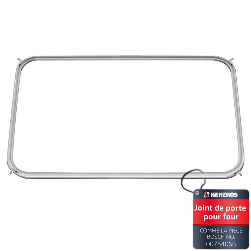 Kenekos - joint de porte tout autour avec 4 crochets adapté pour four Bosch 00754066/754066, Siemens, Neff, Constructa, joint de