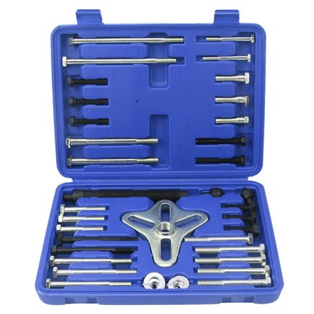 CCLIFE 46 pièces Extracteur de volant universel équilibreur harmonique Outil de retrait de volant voiture