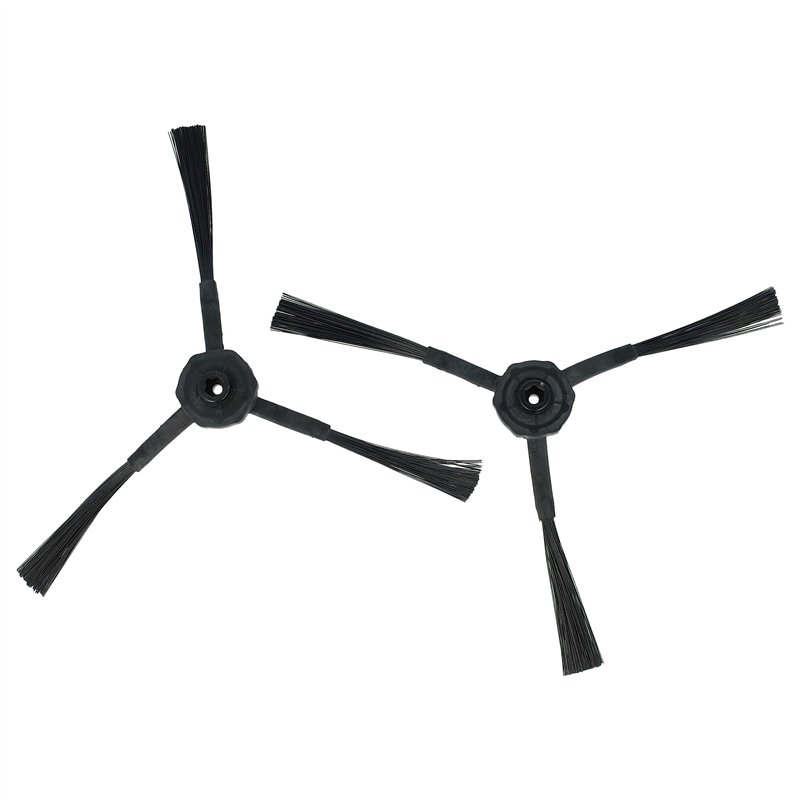 vhbw 2x Brosse latérale compatible avec Ariete Evolution 2,0 robot aspirateur - Lot de brosses, noir