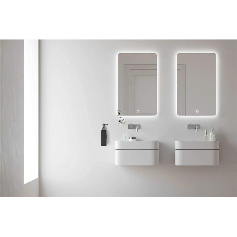 Image secondaire de Ambrosya - Distributeur de Savon en Acier Inoxydable en Noir - Salle de Bain Porte-Support de Forage Mural (Acier Inoxydable (No