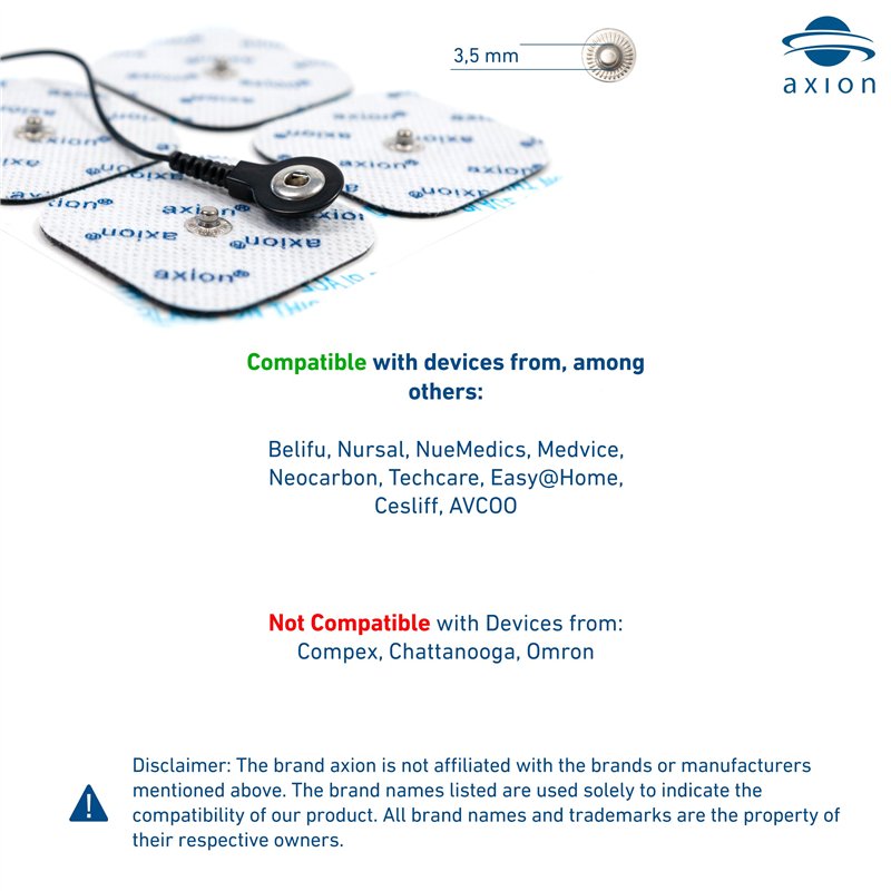 Image secondaire de 8 électrodes axion de 10x5 cm