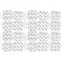 Lot de 20 électrodes carrées 5x5 cm axion | Electrostimulateur TENS EMS avec connexion filaire de 2 mm | Patchs adhésifs