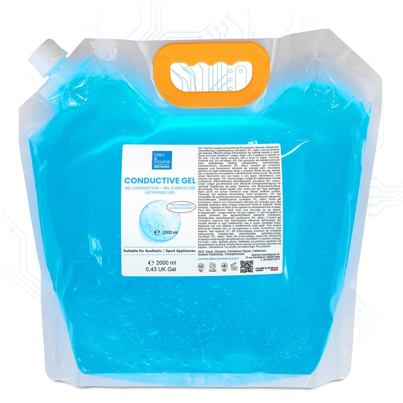 Gel Conducteur Professionnel : Radiofréquence, Electrostimulateur Musculaire, Ultrasons, Électrodes, Cavitation, Epilateur Lumie