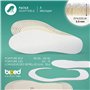 biped 3 paires de semelles pieds nus à découper - semelles intérieures en éponge 100% coton et latex amortissant doux - semelles