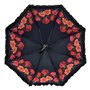 VON LILIENFELD Parapluie Bouquet de roses Fleur Canne Grand Robuste Ouverture Automatique Double Épaisseur