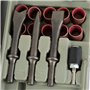 EBERTH Kit d'outils pneumatiques 71 pièces avec clé à chocs 1/2", clé à cliquet 3/8", marteau burineur 150mm et meuleuse droite
