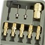 EBERTH Kit d'outils pneumatiques 71 pièces avec clé à chocs 1/2", clé à cliquet 3/8", marteau burineur 150mm et meuleuse droite