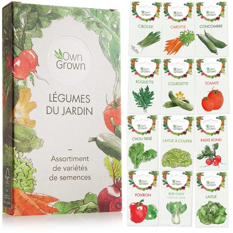 Kit de graines de légumes prêt à pousser OwnGrown