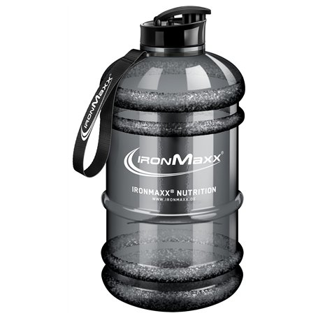 IronMaxx Water Gallon - Grau 2200ml | BPA et DEHP gratuits | Bouteille étanche avec échelle de mesure | Plusieurs couleurs dispo
