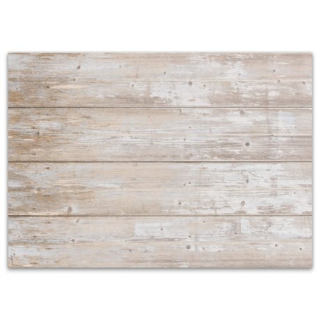 Younikat 100 Sets de Table en Papier Aspect Bois Clair I DIN A3 I Sets de Table napperons sous-Nappe Beige Deko Nature Moderne j