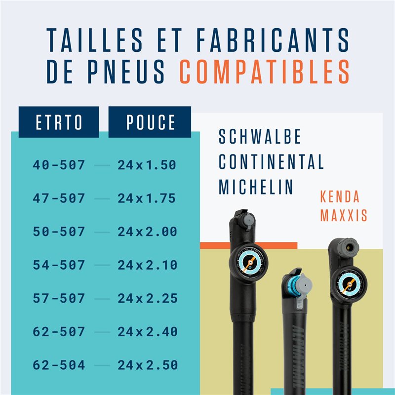 Image secondaire de Alphatrail Chambre à Air Vélo Rick 24 Pouces AV Schrader Valve 2X Ensembles avec Mobilité Garantie I Compatible Pneu Vélo Compat