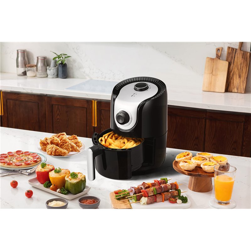 Image secondaire de Linsar - Friteuse à air chaud - Capacité 1.5L - Avec minuterie, régulateur de température et arrêt automatique - 1000 Watt - Sma