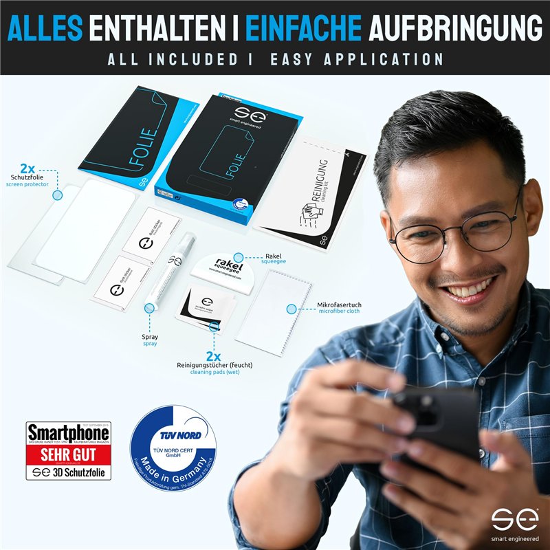 Image secondaire de 2x se® Film de Protection 3D Transparent pour Samsung Galaxy Note 10
