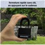 KOHLBURG antivol de 2 mètres de long - cadenas refermable facilement sans clé - câble en acier de 2 m / 200 cm avec fermetures s