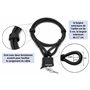 KOHLBURG antivol de 5 mètres de long - cadenas refermable facilement sans clé - câble en acier de 5 m / 500 cm avec fermetures s