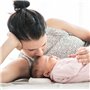 prévient la déformation cranienne | équipement de lit | Blanc/Gris