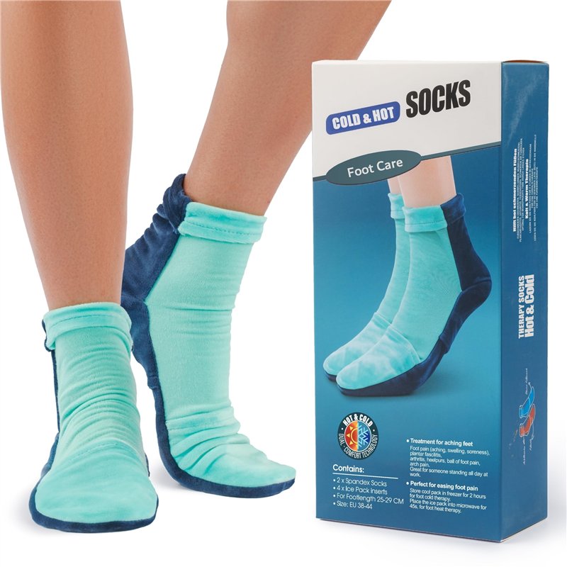 VENICCE LOVE Chaussettes rafraîchissantes | Pieds froids | Coussinets de refroidissement | Bloc de refroidissement | Chaussettes