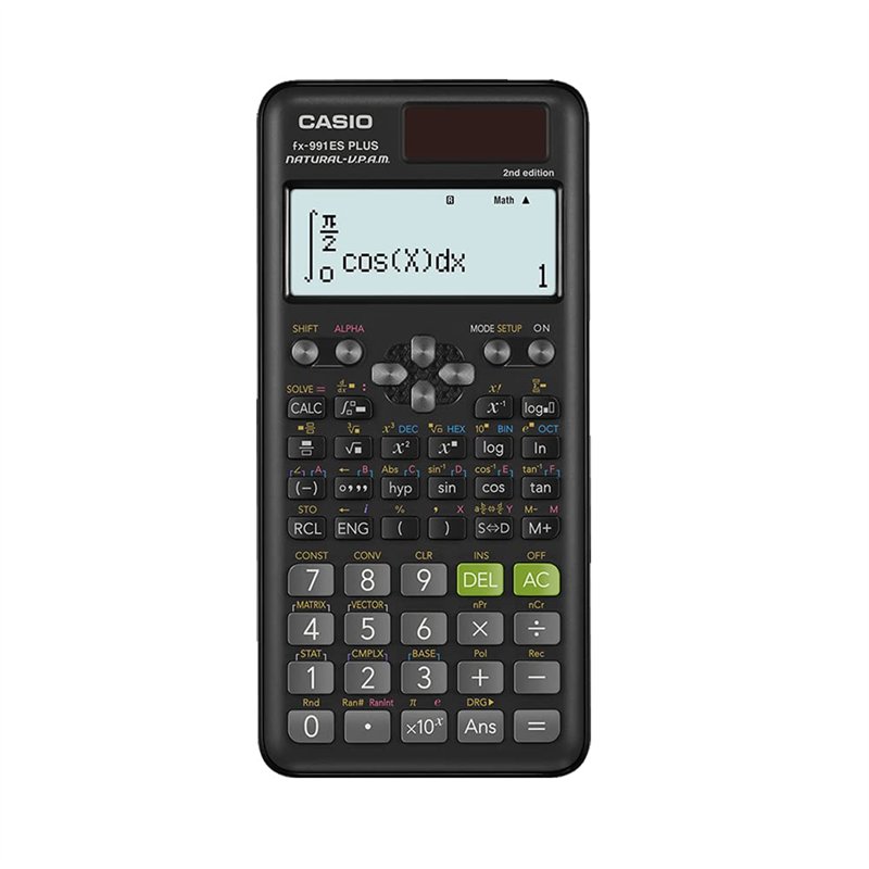 Casio fx-991ES Plus 2 Calculatrice Scientifique avec 417 Fonctions et Affichage, Naturel