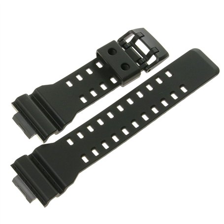 Casio 10536683 Genuine Factory Replacement Black Rubber Watch Band fits GA-700-1A GA-700-1B