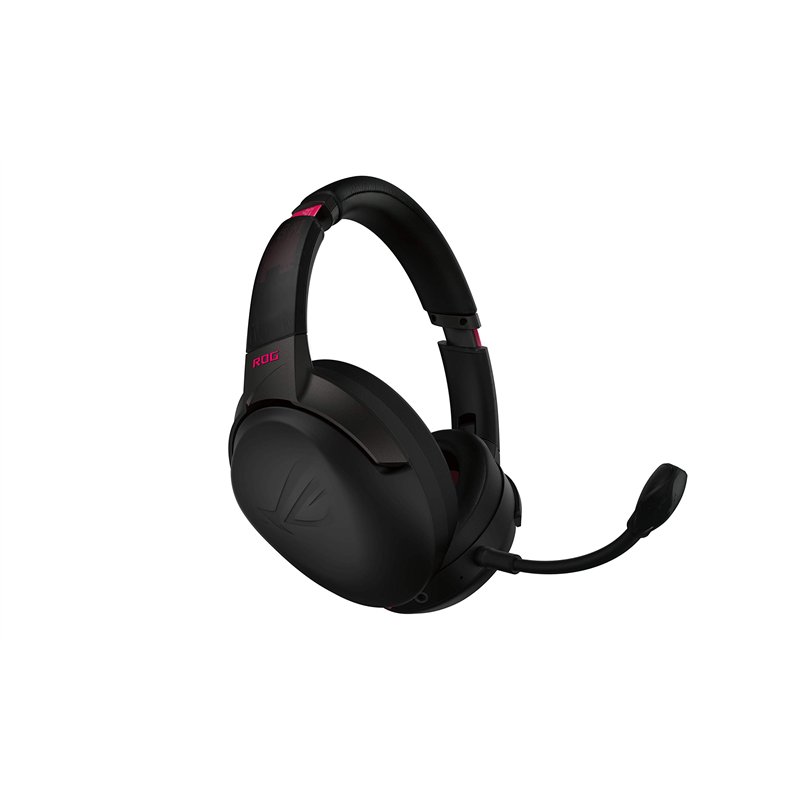 ASUS ROG Go 2.4 Electro Punk - 2.4 GHz wireless gaming headset with USB-C (tm) connection, noise cancelling AI microphone, low l