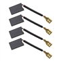 4pcs Balais de Charbon Compatibles pour MACALLISTER COD251LSM MMS255SL Scie à Onglet Perceuse à Percussion Hilti Te 22