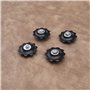 OTOTEC Lot de 4 poulies de roue jockey 10T universelles pour dérailleur 5/6/7/8 vitesses avec couvercle anti-poussière et boulon
