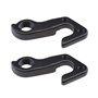YINETTECH 2pcs VTT Vélo Arrière Engrenage Mech Dérailleur Crochet Cintre Noir Aluminium Tailhook Décrochage Cadre Adaptateur pou