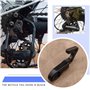 YINETTECH 2pcs VTT Vélo Arrière Engrenage Mech Dérailleur Crochet Cintre Noir Aluminium Tailhook Décrochage Cadre Adaptateur pou