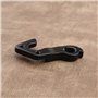 YINETTECH 2pcs VTT Vélo Arrière Engrenage Mech Dérailleur Crochet Cintre Noir Aluminium Tailhook Décrochage Cadre Adaptateur pou