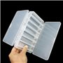 OriGlam Boîte de Rangement pour leurres de pêche - Plateaux de Rangement pour matériel de pêche - Double Face - 14 Compartiments