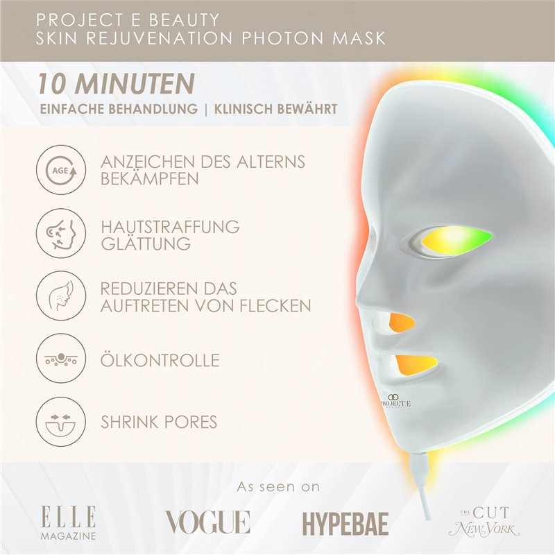 Image secondaire de Masque de visage Luminothérapie 7 couleurs par Project E Beauty