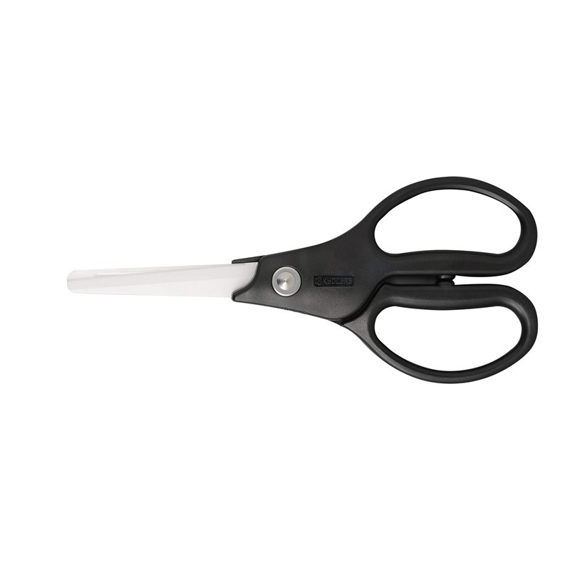 Kyocera CSL-07-WH-BK, herbes et ciseaux de cuisine, lames en céramique aiguisées, non corrosives, stériles, sans transfert de go