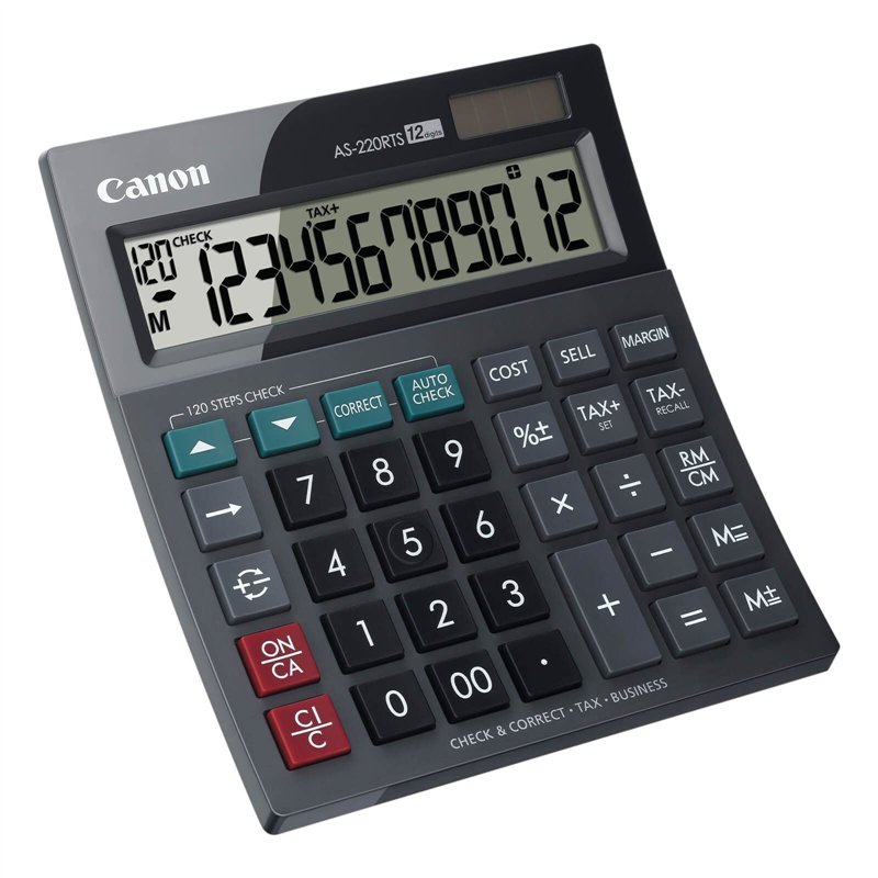 Canon AS 220 RTS Calculatrice de Bureau noir 4898B001