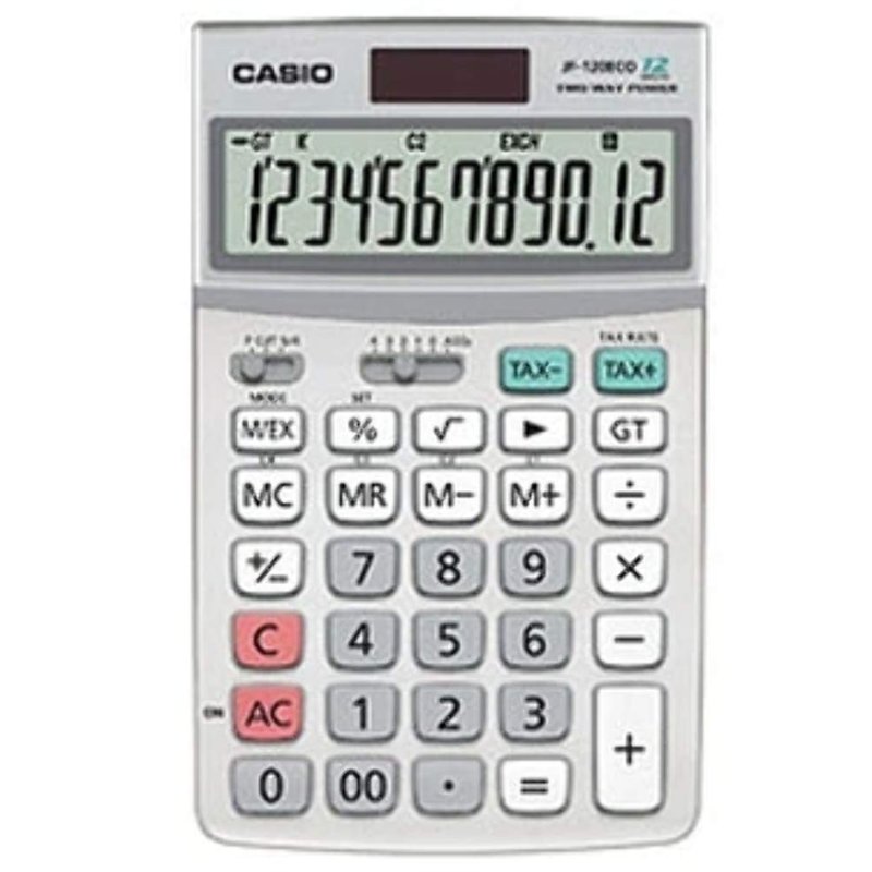 Casio JF-120ECO-W-EH Calculatrice de Poche Gris