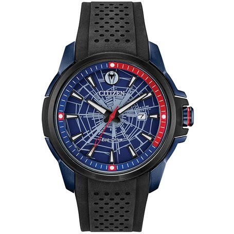 Citizen Hommes Analogique Eco-Drive Montre avec Bracelet en Polyuréthane AW1156-01W