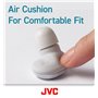 JVC Bouchons d'oreille pour réduction de bruit - Coussin d'air pour un ajustement confortable, Embouts à mémoire de forme taille