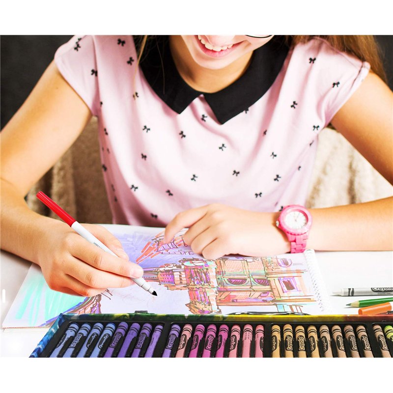 Image secondaire de CRAYOLA - Malette de l’Artiste, 155 pièces, Cadeau pour Enfants, Activités Créatives, Ages 4+
