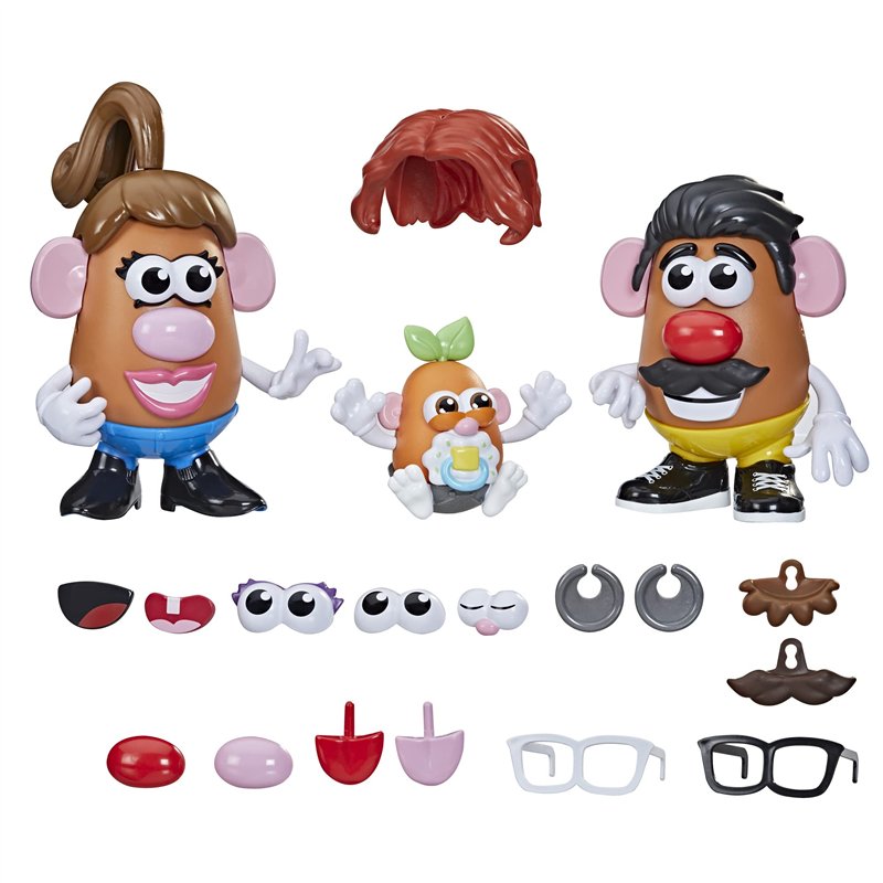 Mr Potato Head, La Famille Patate, 45 pièces pour Personnaliser la Famille Patate, Jouet pour Enfants, dès 2 Ans